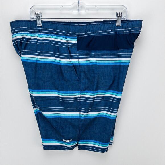 SPEEDO Lined Swim Trunks Lot of 2 Mens Men's XL Blue Green Pockets Drawstring - Picture 4 of 13